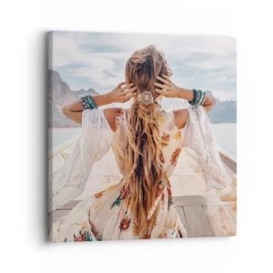 Vászonkép - Az út a boldogság felé  - 30x30 cm