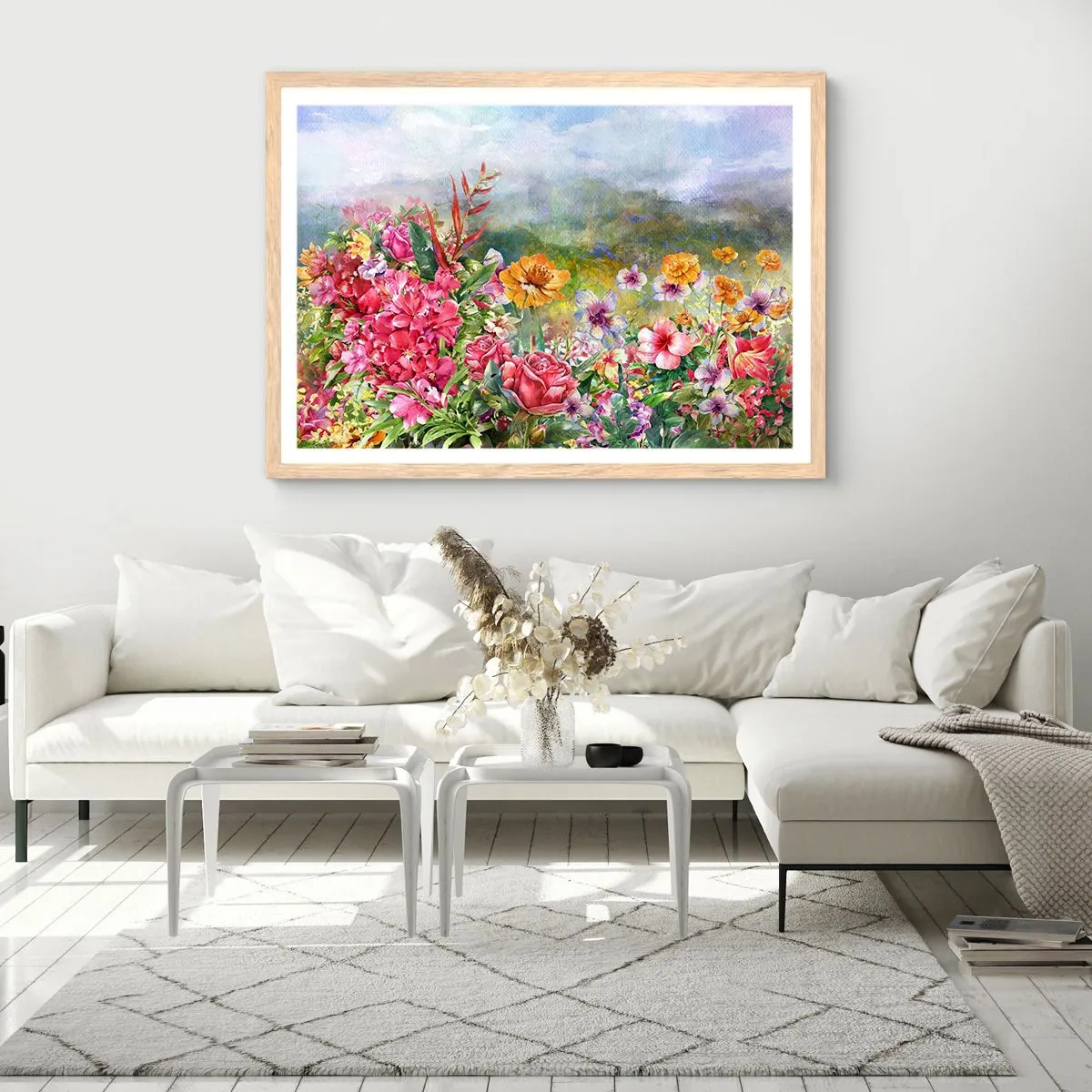 Poszter világos tölgy keretben - A kert, amelyik megőrült - 91x61 cm