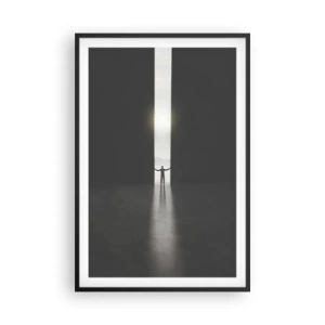 Poszter fehér keretben - Egy lépés a fényes jövő felé - 61x91 cm