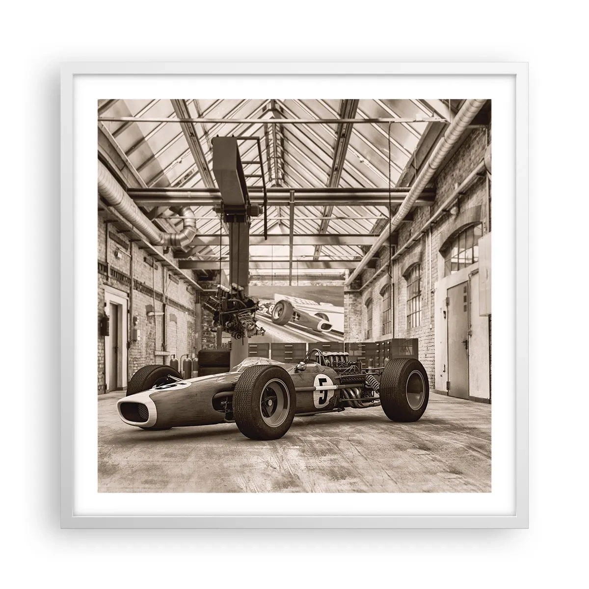 Poszter fekete keretben - A győztes pihenője - 60x60 cm