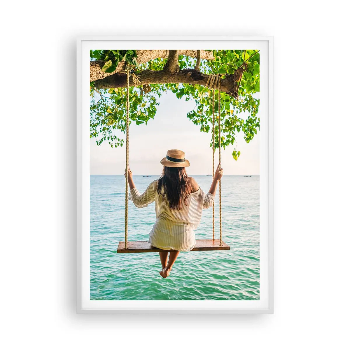 Poszter fekete keretben - Az élet gyönyörű - 70x100 cm