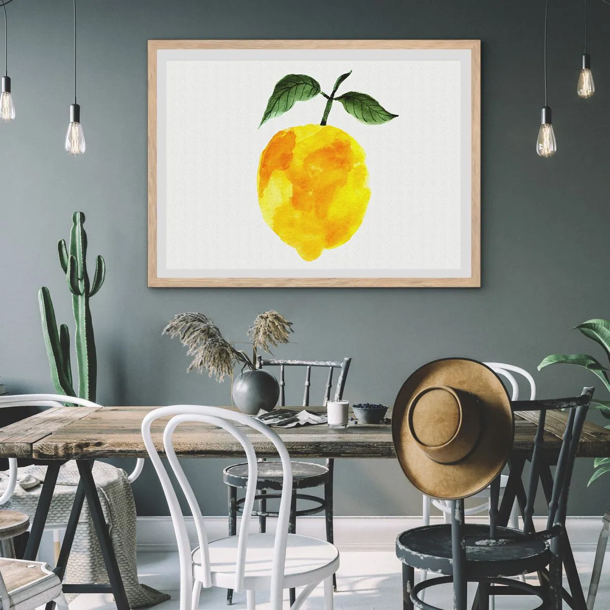 Poszter világos tölgy keretben - Hogyan ismerjük meg a nap ízét - 40x30 cm