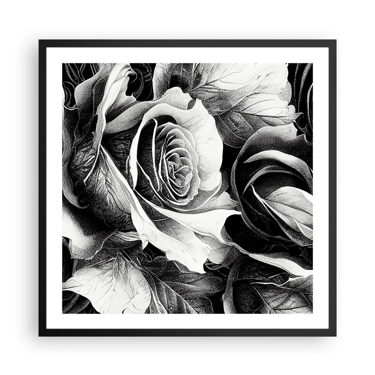 Poszter fehér keretben - Mindig a királynő - 60x60 cm