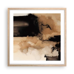 Poszter világos tölgy keretben - Egy érdekes absztrakció - 50x50 cm