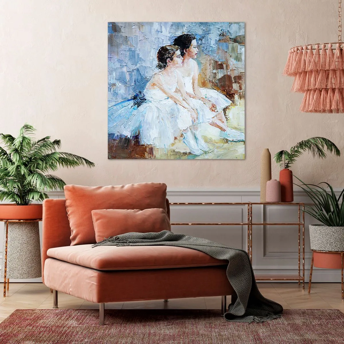 Vászonkép - A fiatal hattyúk pihenése - 50x50 cm