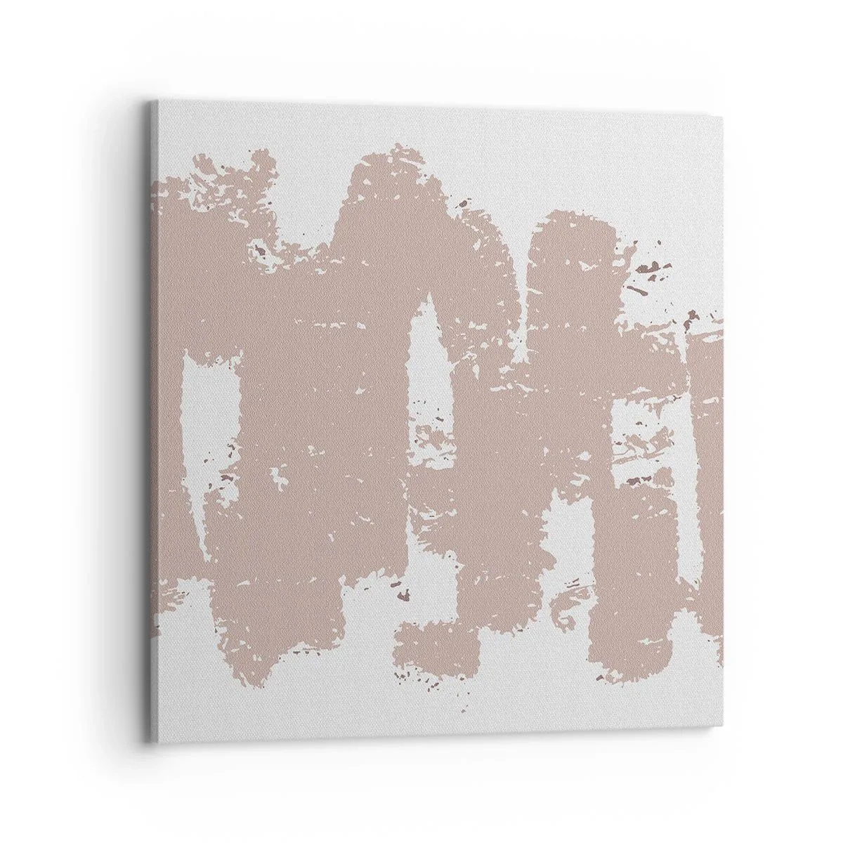 Vászonkép - Absztrakció lágy rózsaszínben - 70x70 cm