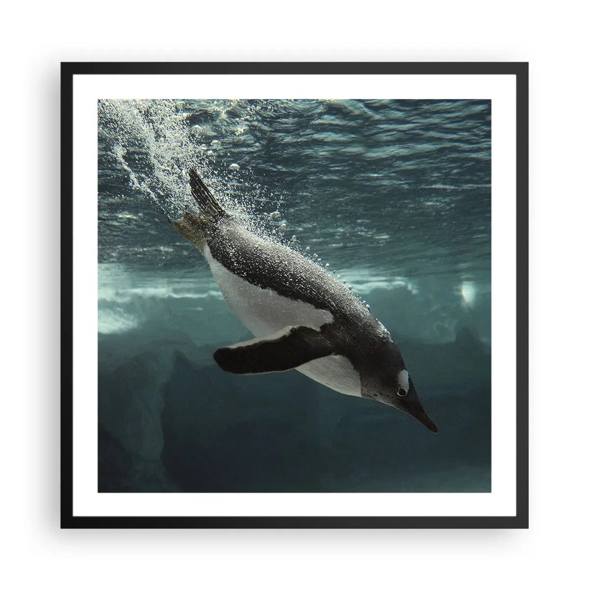 Poszter fehér keretben - Üdv a világomban - 60x60 cm