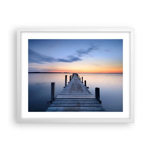 Poszter fekete keretben - A derűs szürkület nyugalma - 50x40 cm