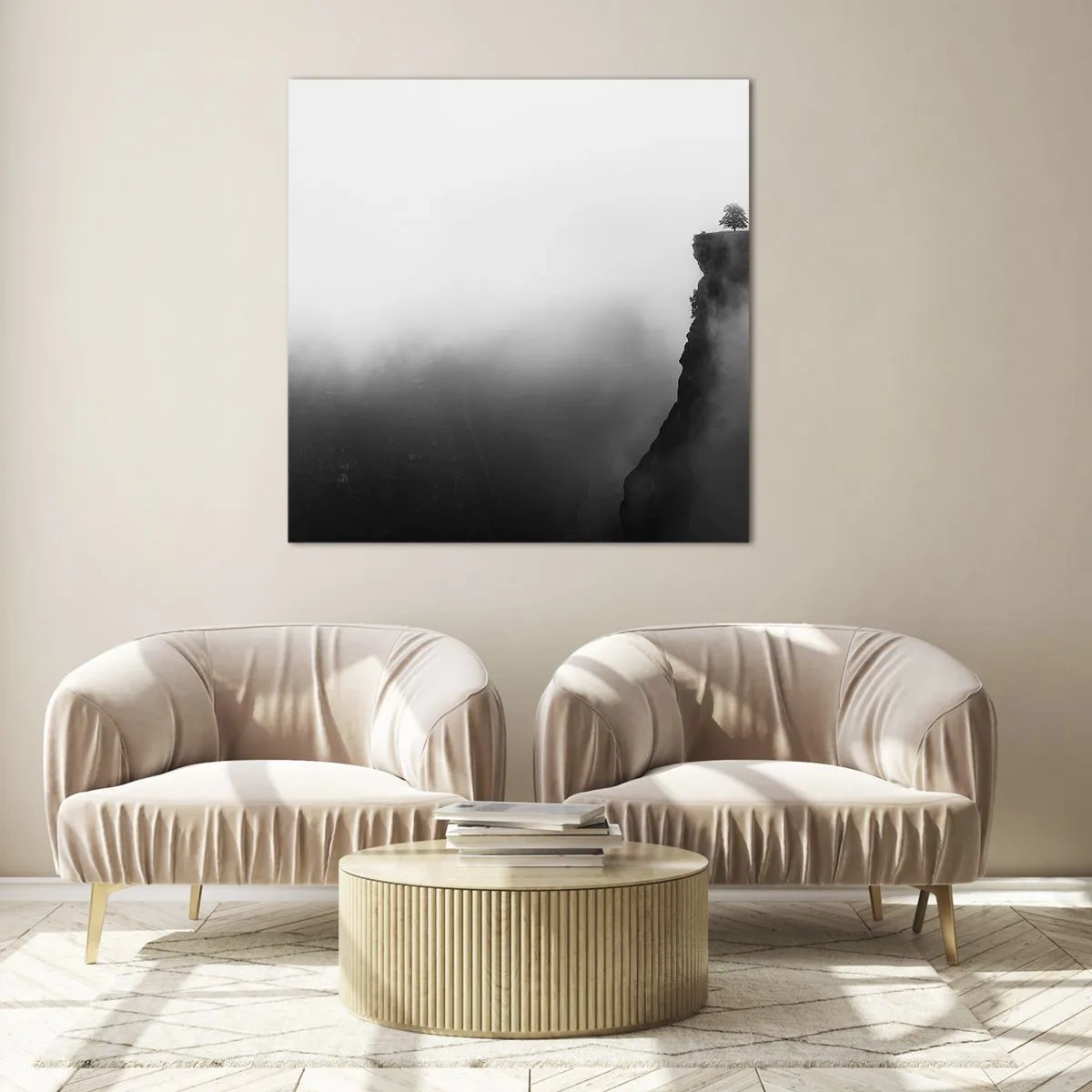 Üveg kép - A világ peremén - 30x30 cm