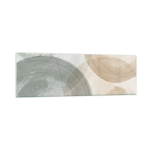 Üveg kép - világok behatolása - 160x50 cm