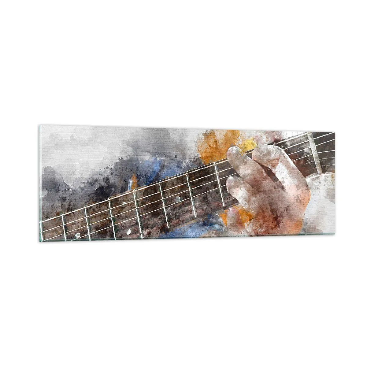 Üveg kép - Költészet a húrok között - 90x30 cm