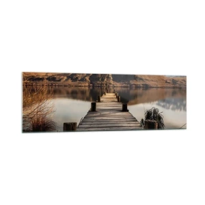 Üveg kép - Táj a csendben - 160x50 cm