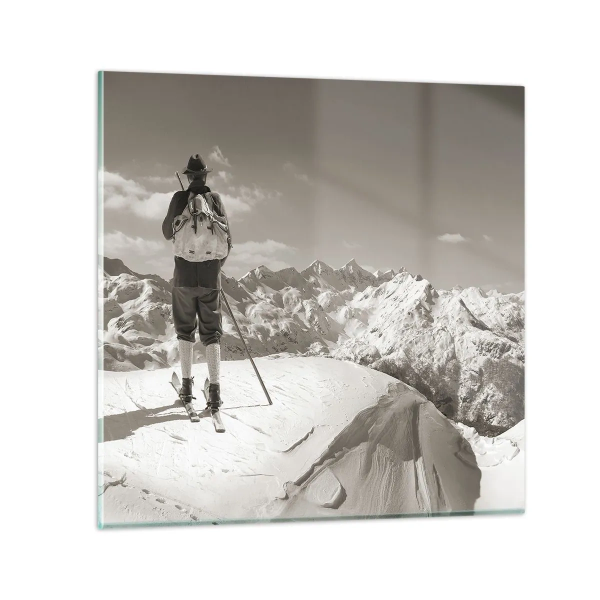 Üveg kép - És a hegyek ugyanazok - 70x70 cm