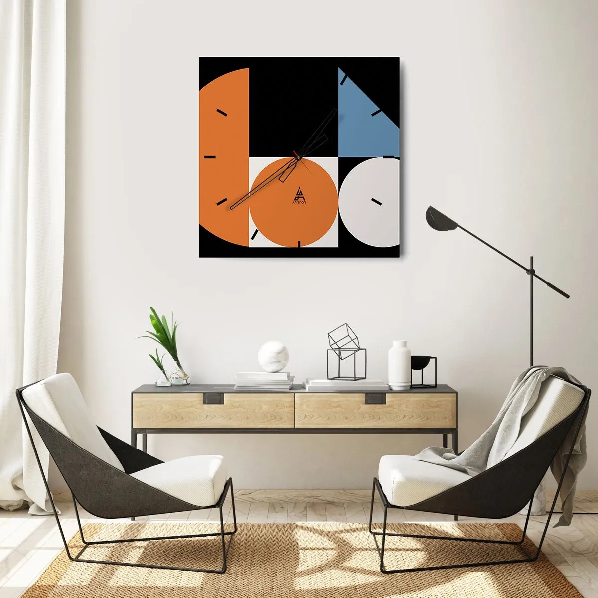 Falióra, Óra - Képletes rendszer - 30x30 cm