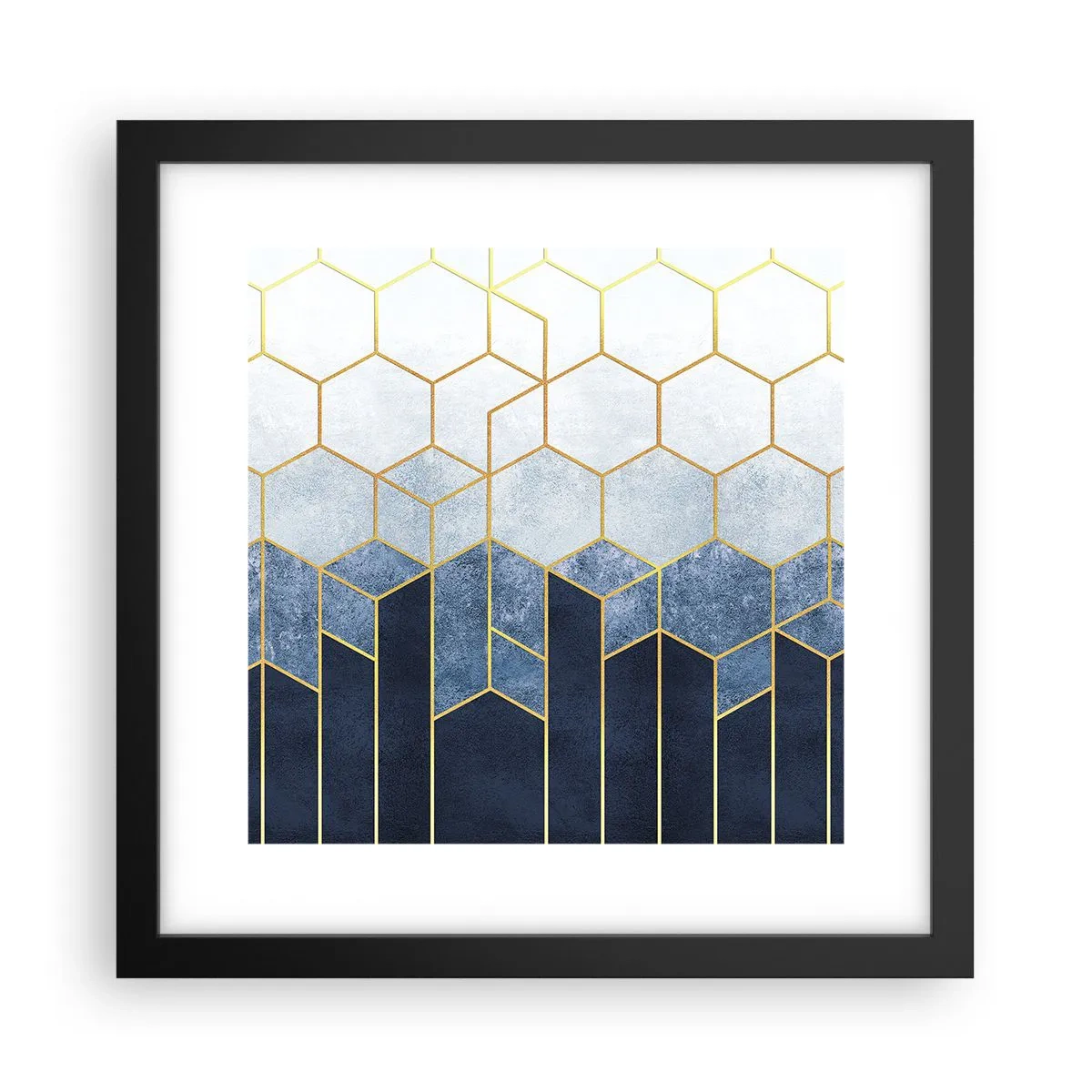 Poszter fehér keretben - Kompozíció szinkópa ritmusban - 30x30 cm