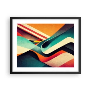 Poszter fehér keretben - Intenzív kompozíció - 50x40 cm