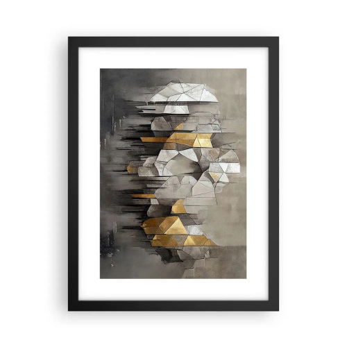 Poszter fehér keretben - Kompozíció jégből és fényből - 30x40 cm