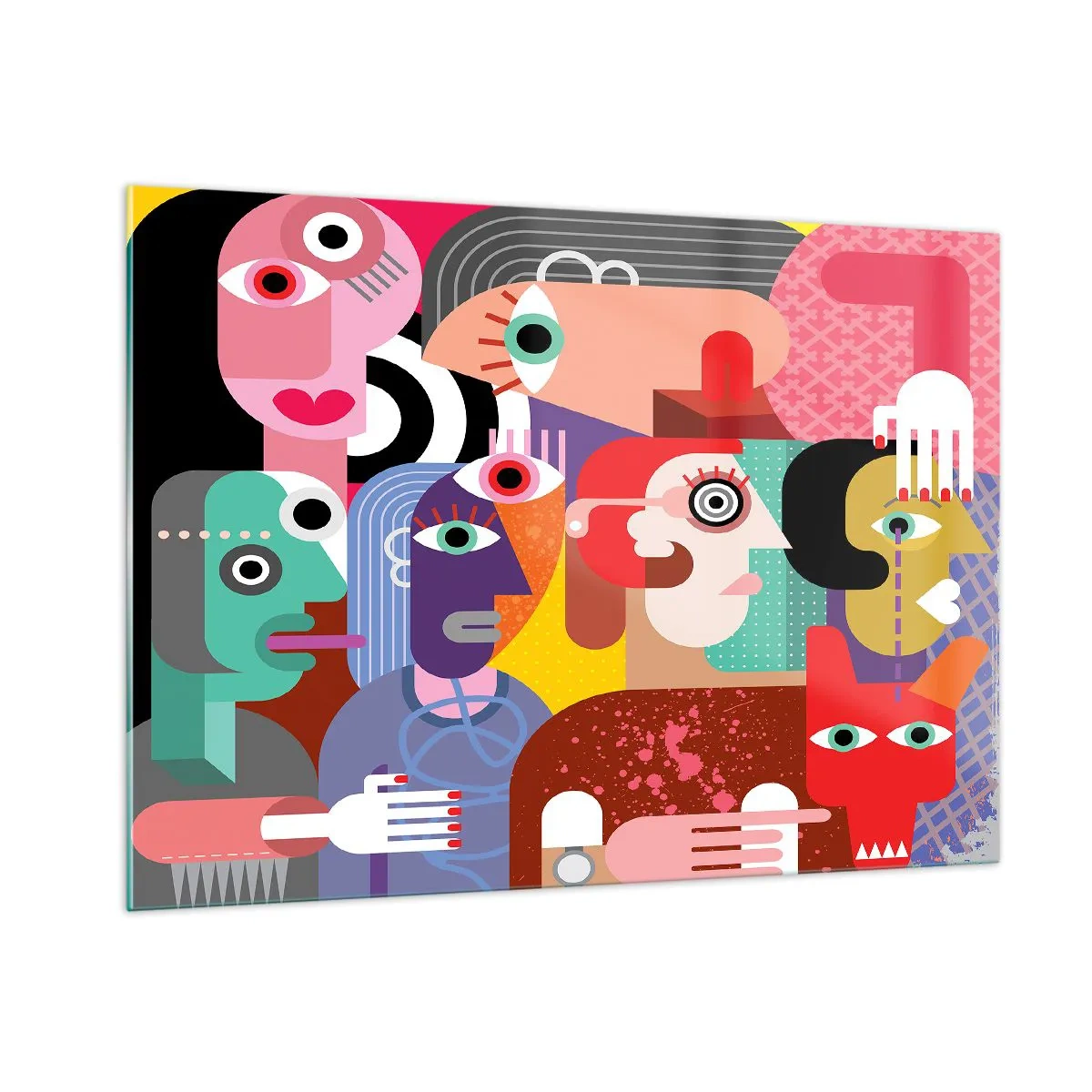 Üveg kép - Picassó úrtól vagyunk - 100x70 cm