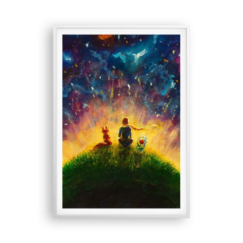 Poszter fekete keretben - Szerelem és barátság – az egész világ - 70x100 cm