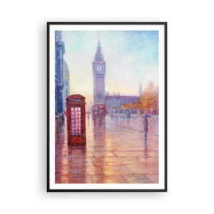 Poszter fehér keretben -  Őszi nap Londonban - 70x100 cm