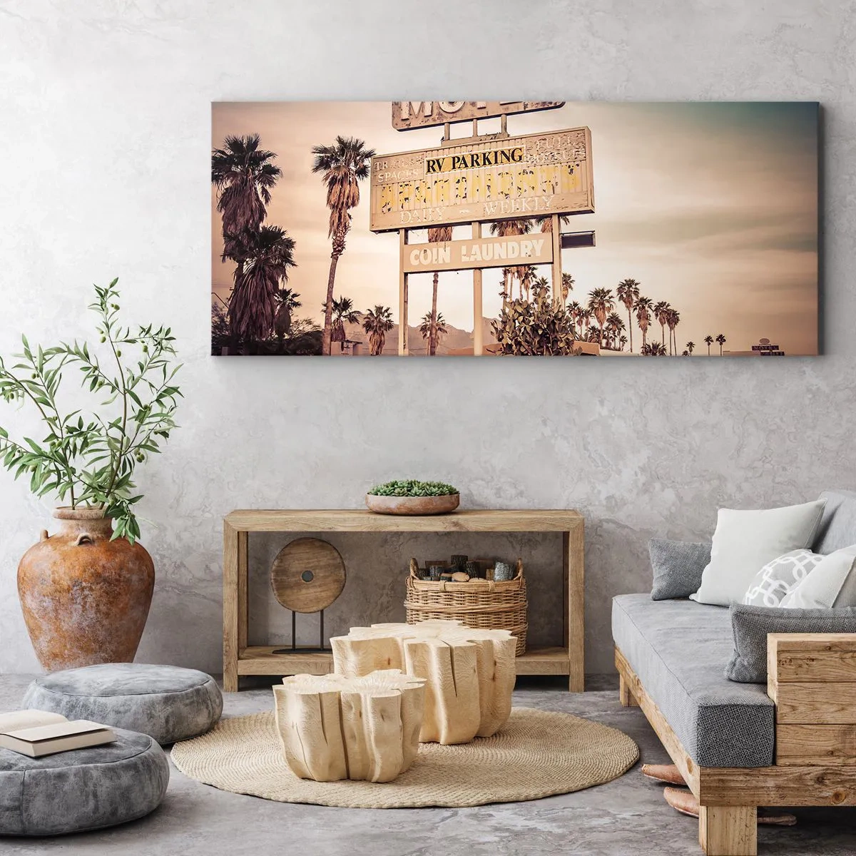 Vászonkép - Itt megállt az idő - 140x50 cm