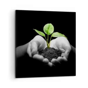 Vászonkép - Szeretem a természetet, védem azt - 60x60 cm