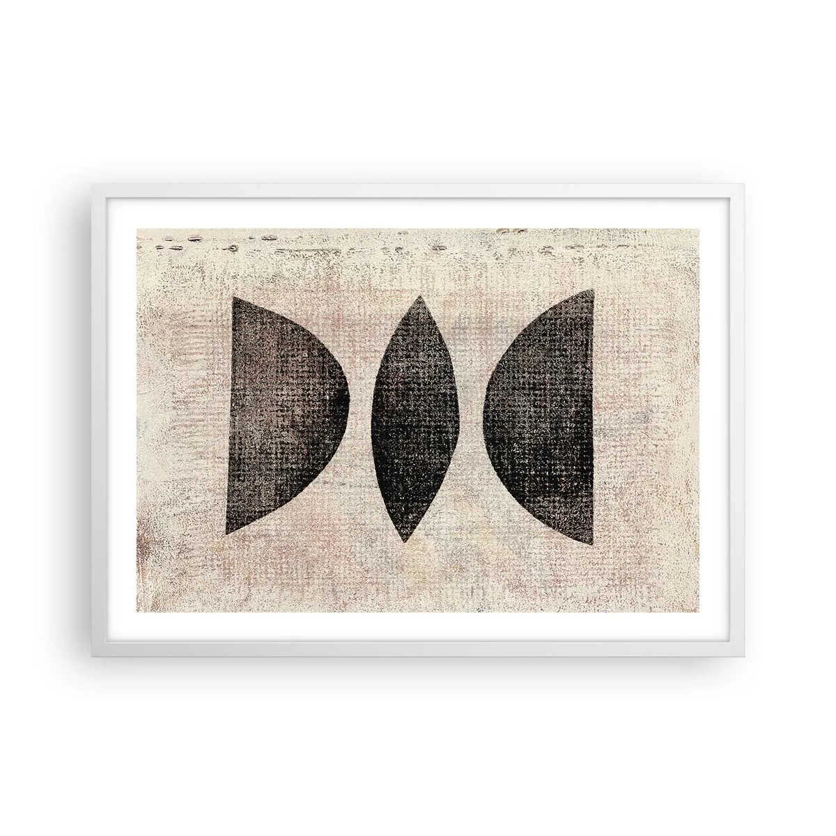 Poszter fekete keretben - Etnikai absztrakció - 70x50 cm