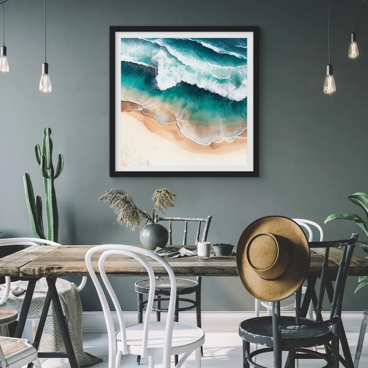 Poszter fehér keretben - Egy örök találkozás - 40x40 cm