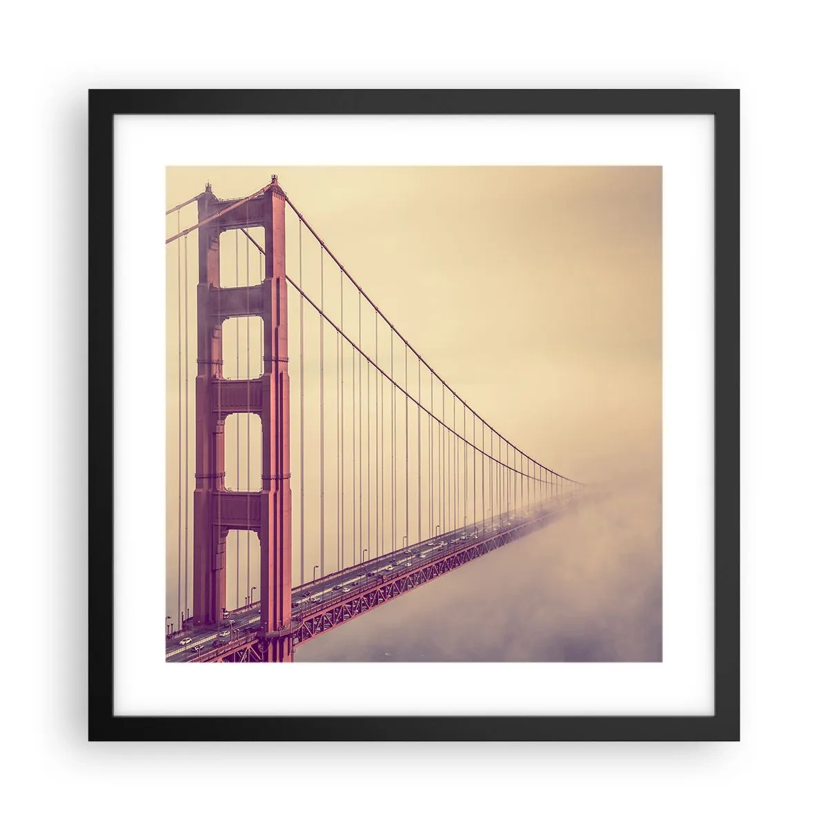 Poszter fehér keretben - Ég és föld között - 40x40 cm