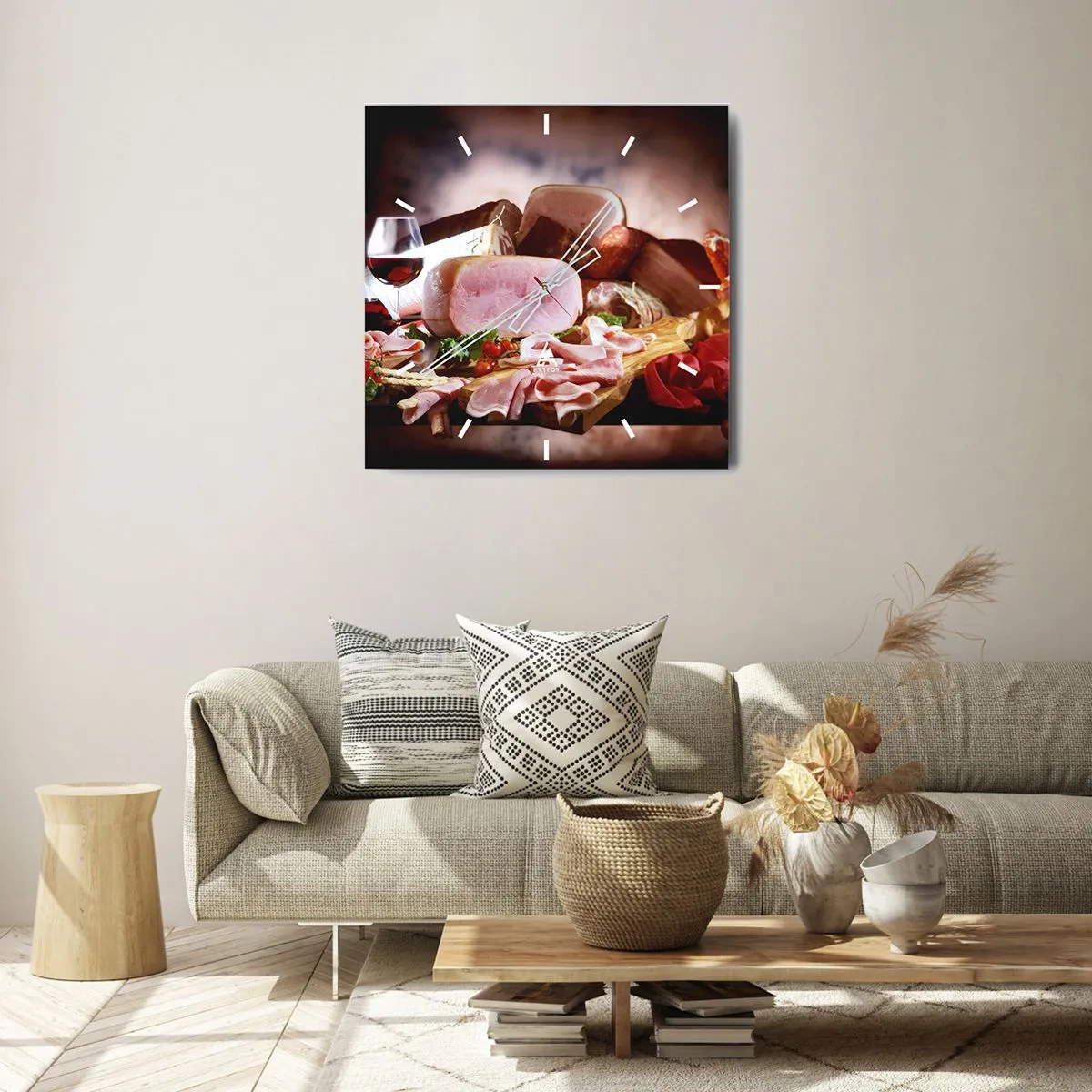 Falióra, Óra - Kulináris álom kancsóval - 40x40 cm