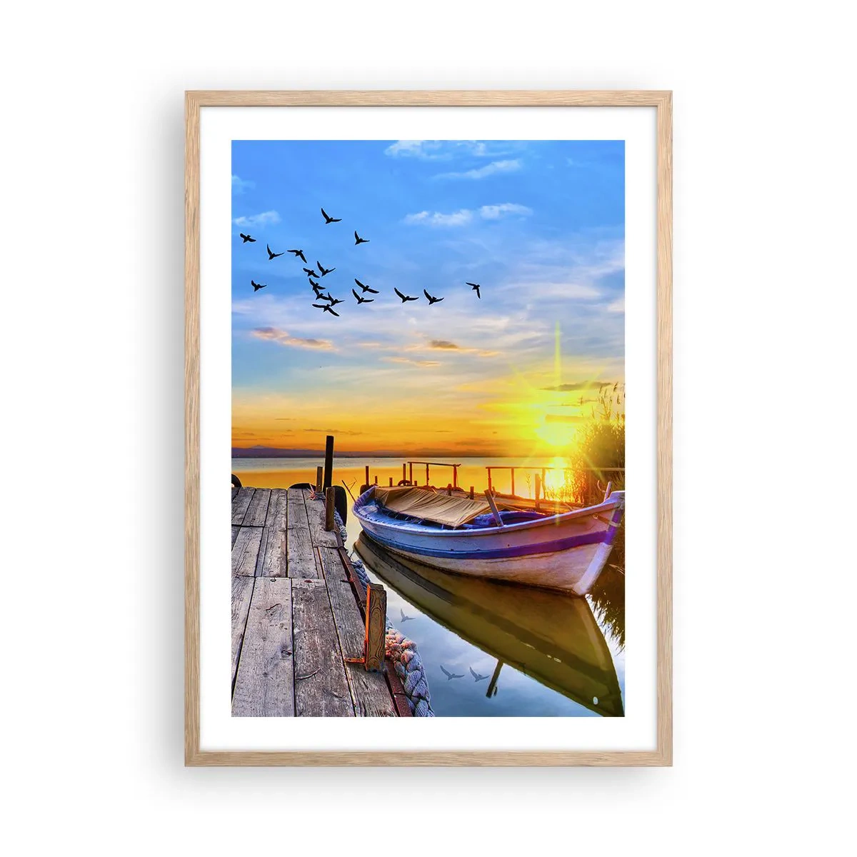 Poszter világos tölgy keretben - Viszlát holnapig - 50x70 cm