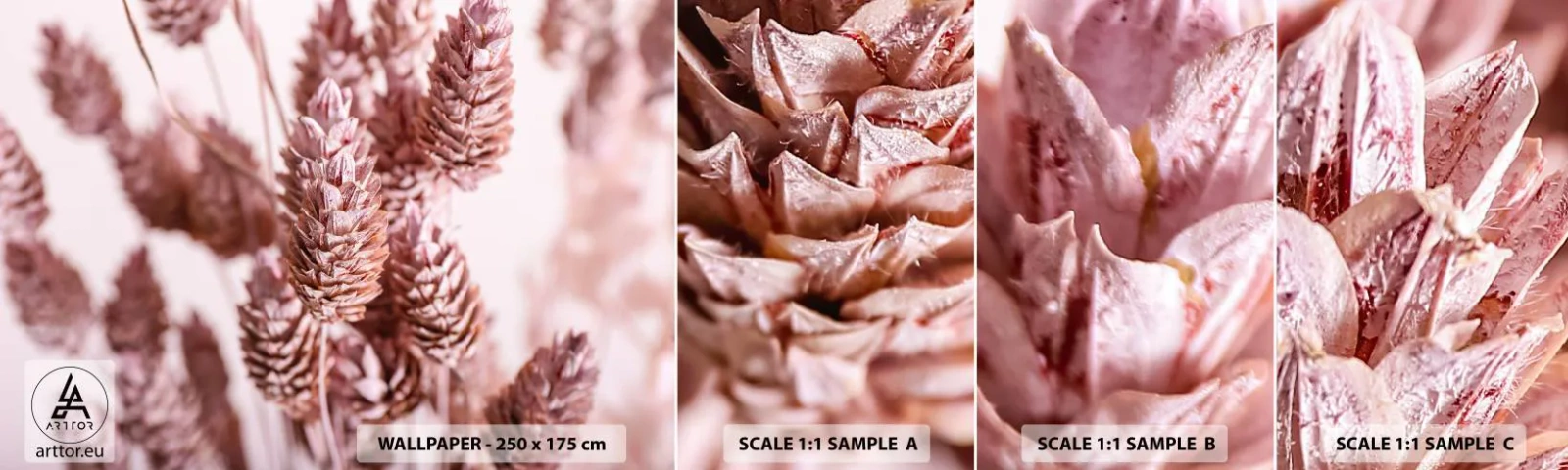 Fotótapéta Minta Öntapadós Deluxe Sticker - Látszólag feltűnő - Szárított Virág, Virág, Rét - 100x30 cm