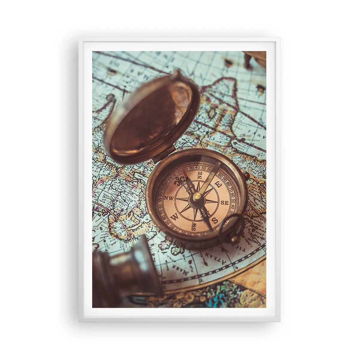 Poszter fekete keretben - A kalandvágynak - 70x100 cm