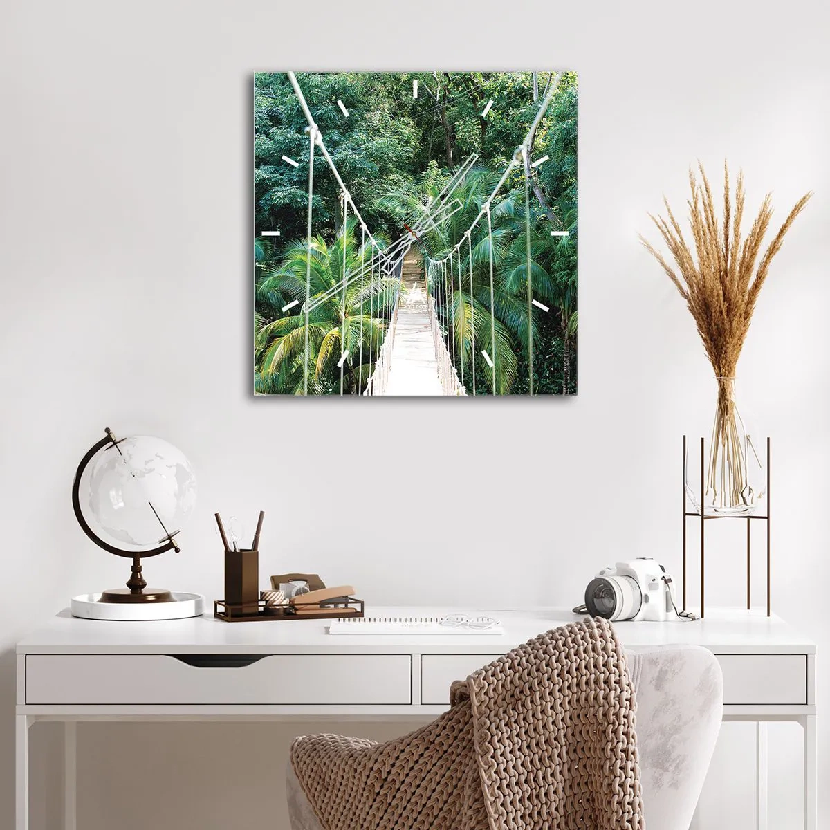 Falióra, Óra - Üdvözöljük a dzsungelben! - 40x40 cm