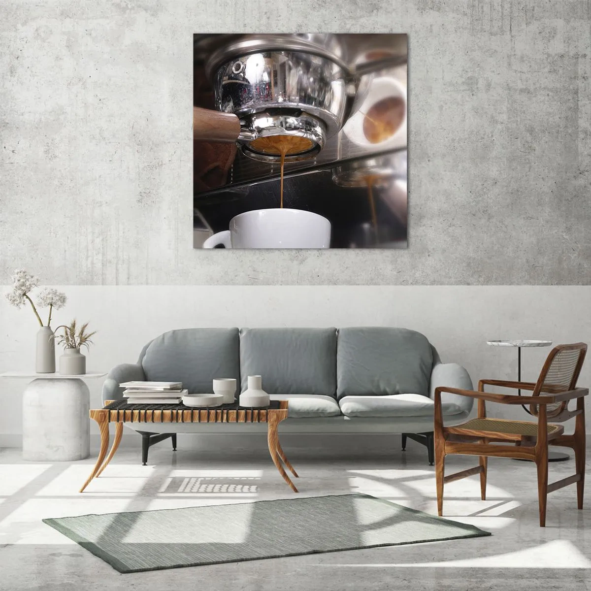 Üveg kép - A nap egy jó pillanata - 60x60 cm