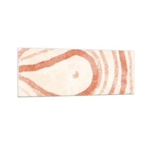 Üveg kép - Korallkörök - kompozíció - 140x50 cm