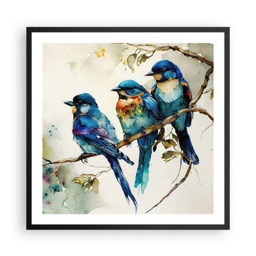 Poszter fehér keretben - Megsértődött? - 60x60 cm