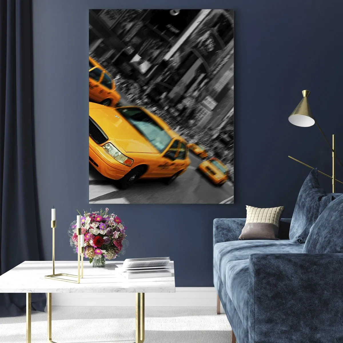Üveg kép - New York-i napfény cseppjei - 50x70 cm