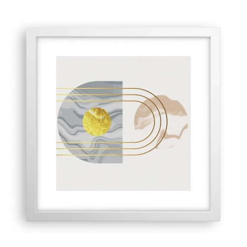 Poszter fekete keretben - Fényerő és ragyogás - 30x30 cm