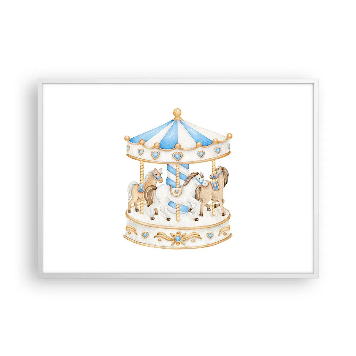 Poszter fekete keretben - Édes gyermekkor - 100x70 cm