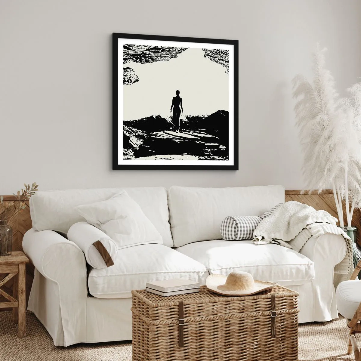 Poszter fehér keretben - Egy új pillantás - 40x40 cm