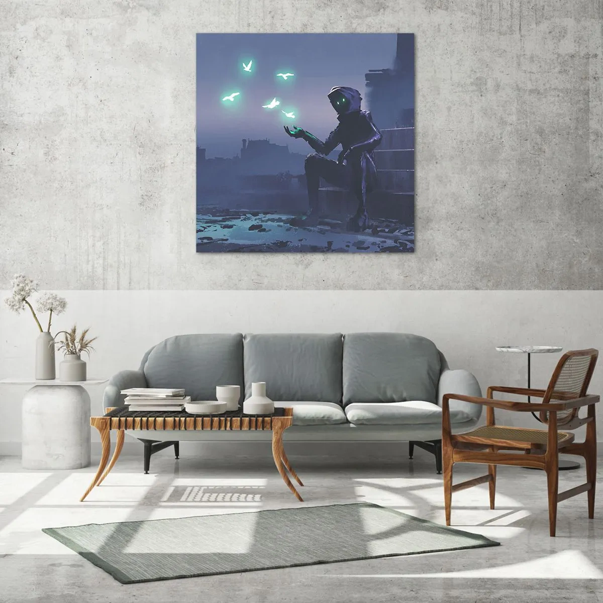 Üveg kép - Az élet vissza fog térni - 50x50 cm