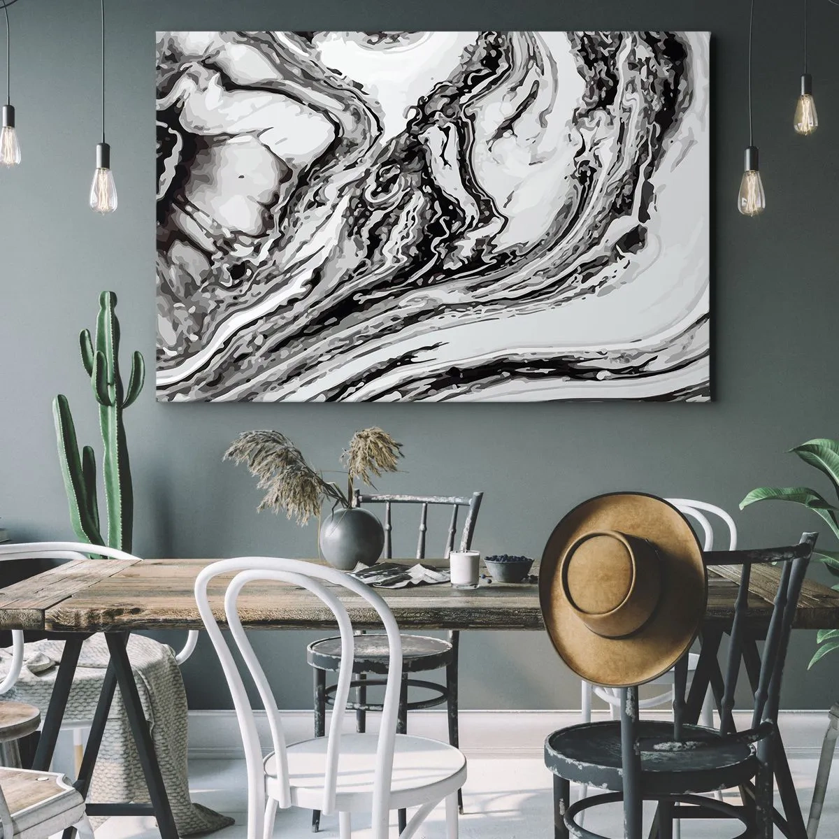Vászonkép - Kezdetben káosz uralkodott - 100x70 cm