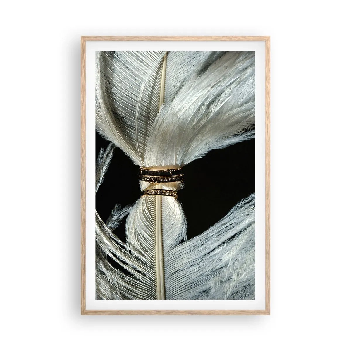 Poszter világos tölgy keretben - ...és nem hagylak el... - 61x91 cm