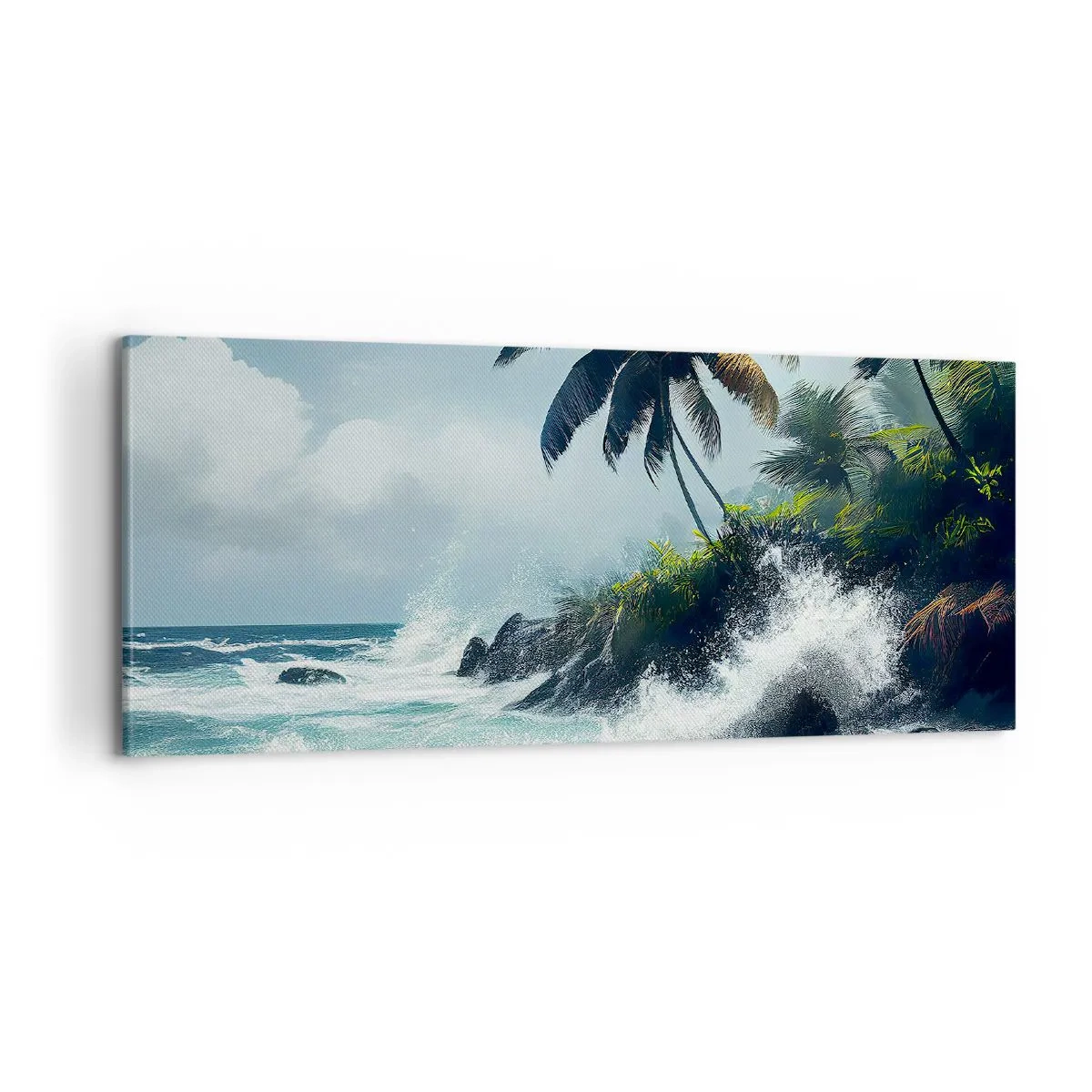Vászonkép - Egy trópusi parton - 100x40 cm