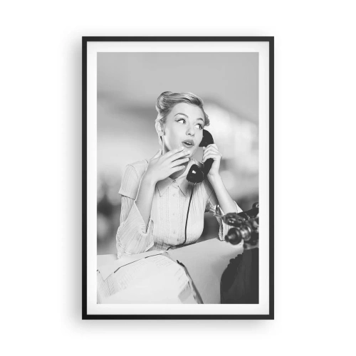 Poszter fehér keretben - Hello, itt az 50-es évek. - 61x91 cm