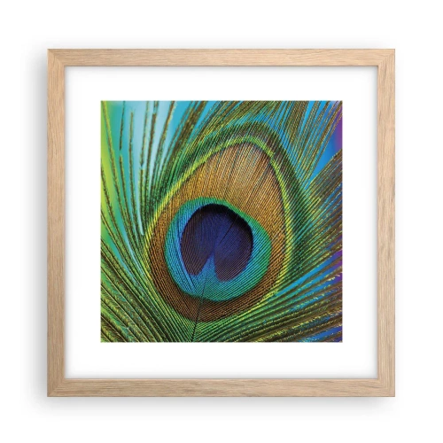 Poszter világos tölgy keretben - Szemtől szemben - 30x30 cm