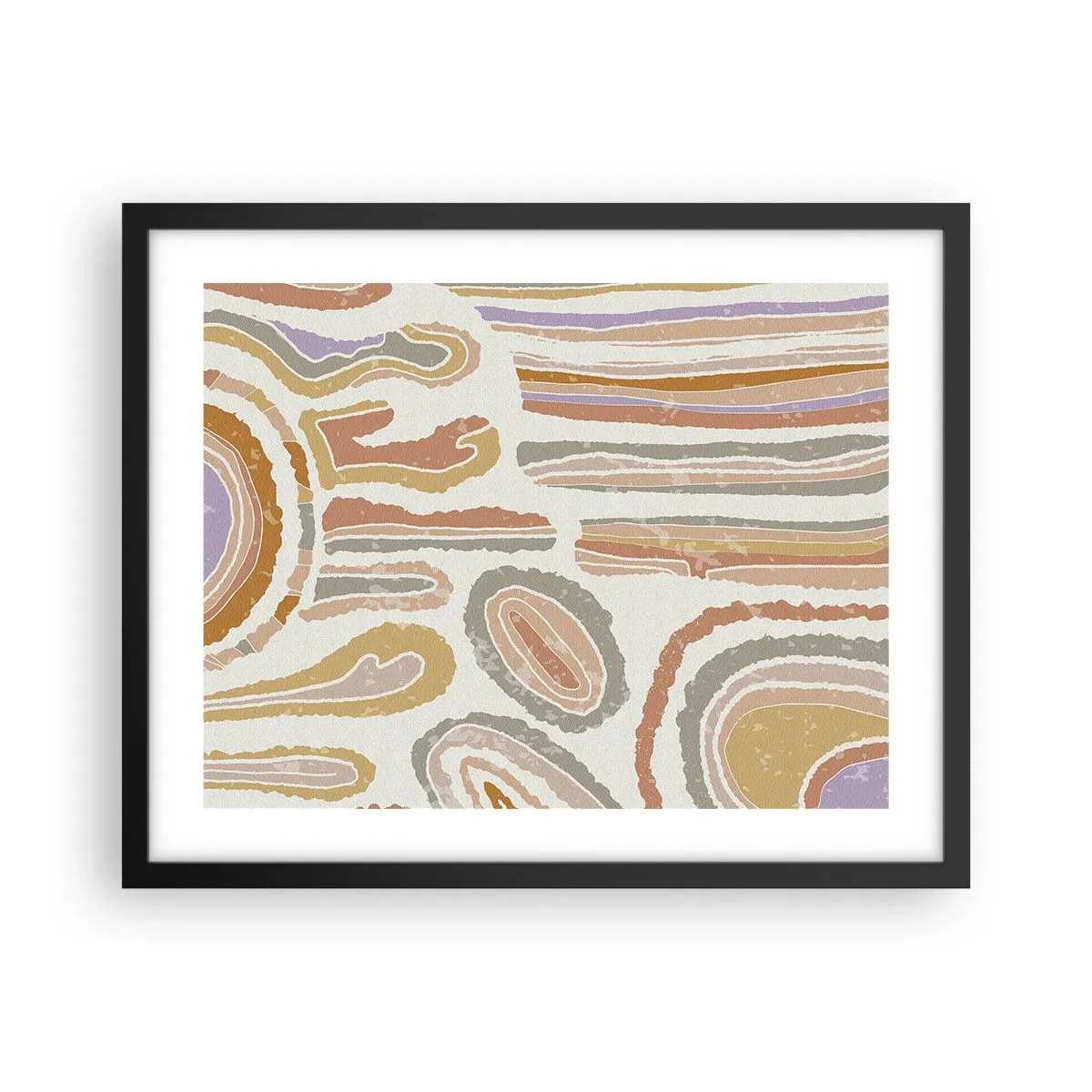 Poszter fehér keretben - Színes keresztmetszetek - 50x40 cm