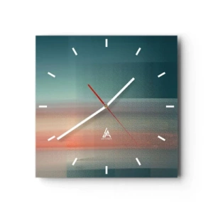 Falióra, Óra - Absztrakt: fényhullámok - 40x40 cm
