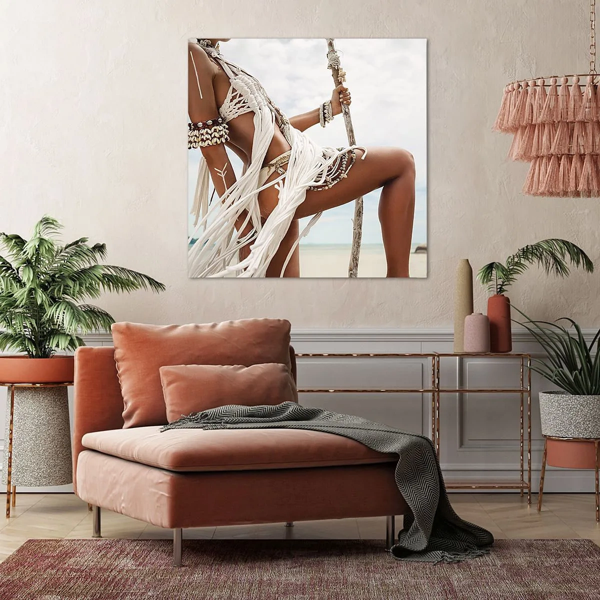 Vászonkép - A nap papnője - 30x30 cm